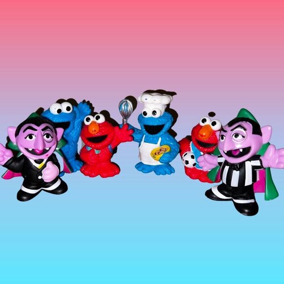 Playskool Sesame Street Deluxe Figure Set Lot #2 B1 - Picture 2 of 2